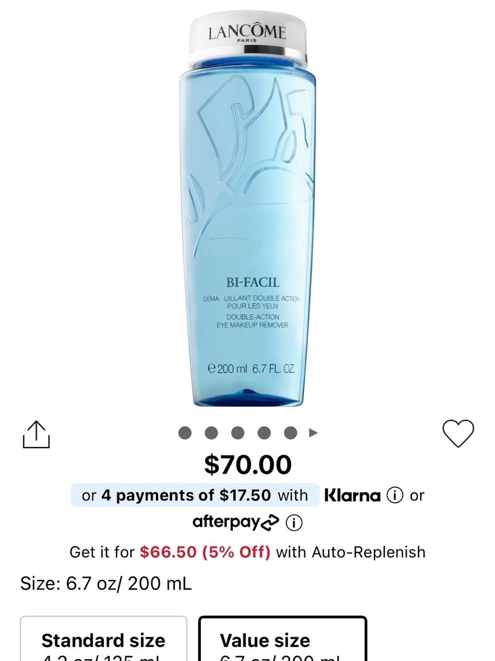 Lancôme Bi-Facil Double-Action Eye Makeup Remover